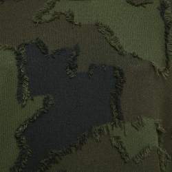 Christian Dior Green Camouflage Fil-Coupe Cashmere Sweatshirt S