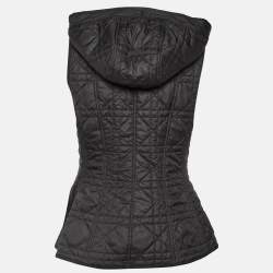 Pre Owned Dior Black Synthetic Hooded Gilet L