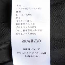 Dior Multicolor Wool and Silk Plaid Single Breasted Jacket XL
