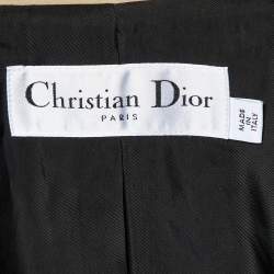 Dior Multicolor Wool and Silk Plaid Single Breasted Jacket XL
