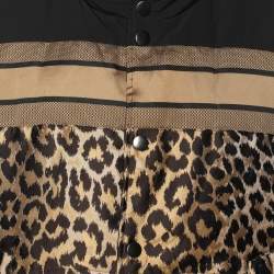Dior Multicolor Leopard Print Polyester Sleeveless Reversible Jacket L