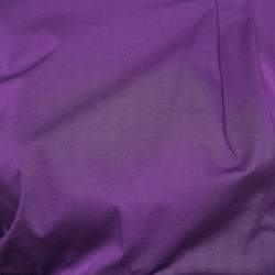 Pre Owned Dior Purple Gathered Cotton Sleeveless Short Dress M