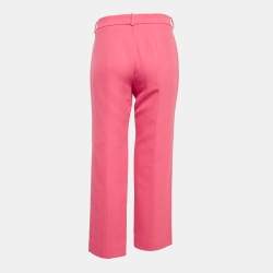 Christian Dior Pink Cotton Trousers L