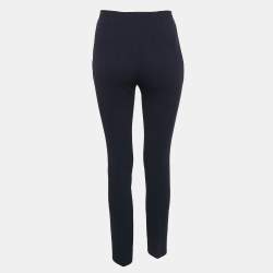 Dior Navy Blue Wool Tailored Trousers S