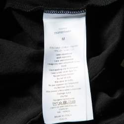Pre Owned Dior Black Printed Cotton T-Shirt M