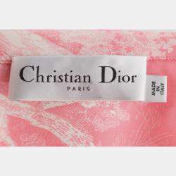 Pre Owned Christian Dior Printed Silk Shirt