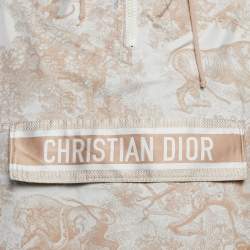Christian Dior Beige Toile de Jouy Tropicalia Jacquard Windbreaker Jacket S