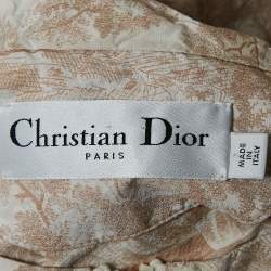 Christian Dior Beige Toile de Jouy Tropicalia Jacquard Windbreaker Jacket S