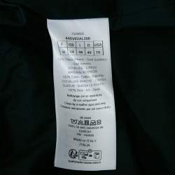 Pre Owned Christian Dior Black Leather Zip-Up Rider Jacket L