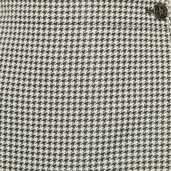 Christian Dior Blue/White Cotton Blend Micro-Houndstooth skort M
