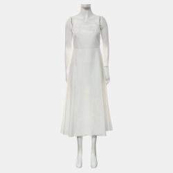 Christian Dior Robe Mi-Longue Dioriviera Cotton Dress