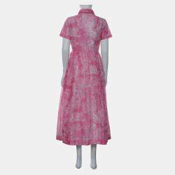 Christian Dior Robe Mi-Longue Dioriviera Cotton Dress