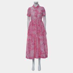 Christian Dior Robe Mi-Longue Dioriviera Cotton Dress
