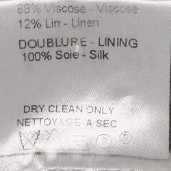 Christian Dior Ivory Broderie Anglaise Crepe Sleeveless Shift Dress L
