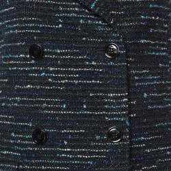 Pre Owned Dior Black Tweed Vest Coat M