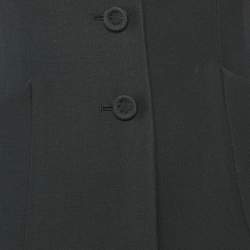 Pre Owned Dior Black Wool Blend Single Breasted Blazer S