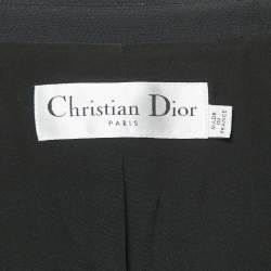 Pre Owned Dior Black Wool Blend Single Breasted Blazer S