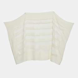 Pre Owned Dior Cream Silk & Sequin Paneled Top M