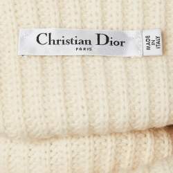 Dior Off-White Wool Cowl Neck Sweater M