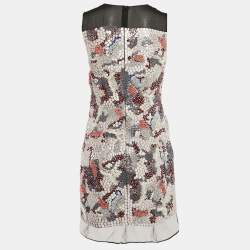 Dior Multicolor Embellished Silk Sleeveless Mini Dress M