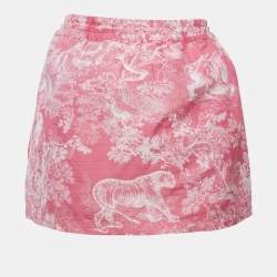 Dior Pink Toile de Joey Jacquard Mini Skirt M