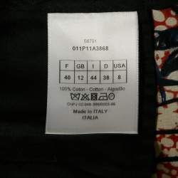 Christian Dior Brown/Blue Toile de Jouy Tropicalia print Cotton Culottes Pants M