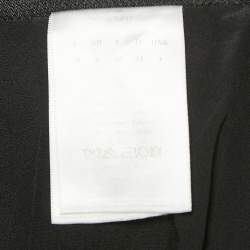 Pre Owned Christian Dior Black Silk Blend  Pleated Wrap Mini Skirt S