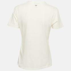 Christian Dior Cream J'adior 8 Jersey Crewneck T-Shirt XS