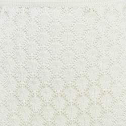 Pre Owned Christian Dior White Crochet Midi Skirt S