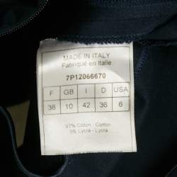 Dior Navy Blue Cotton Sleeveless Short Dress M