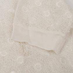 Dior White Cotton Half Sleeve Knit Top Size 38