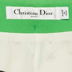 Christian Dior Green Printed Nylon Shorts S