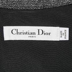 Dior Black Wool Midi Wrap Dress XL