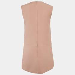 Pre Owned Dior Pink Wool Sleeveless Mini Dress S