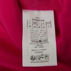 Christian Dior Pink Wool Blend Shift Dress L