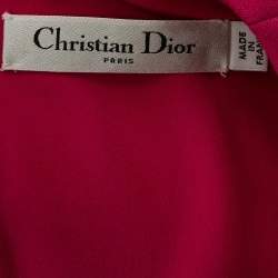 Christian Dior Pink Wool Blend Shift Dress L