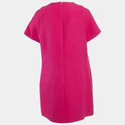 Christian Dior Pink Wool Blend Shift Dress L