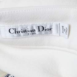 Christian Dior Cream Lurex Jacquard and Gabardine Ski Jacket and Pants Set S