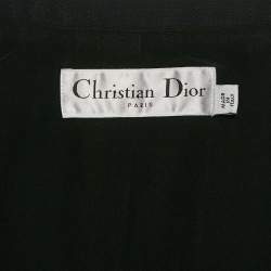 Dior Black Wool Blend Double Breasted Blazer S
