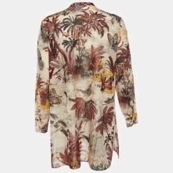Christian Dior Multicolor Printed Cotton Tunic L