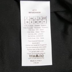 Dior Metallic Herringbone Lurex Double Breasted Blazer S