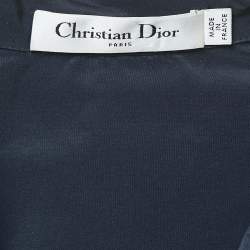 Dior Blue Synthetic Tie-Up Detail Mini Dress S