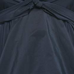 Dior Blue Synthetic Tie-Up Detail Mini Dress S