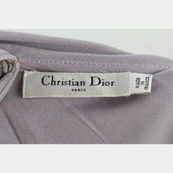 Dior Grey Maxi Wrap Dress UK Women 10