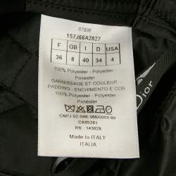 Christian Dior Black Macrocannage Mini Skirt S