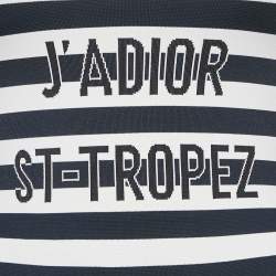Christian Dior Monochrome Striped J'Adior St Tropez Bodysuit S