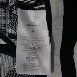 Christian Dior Monochrome Striped J'Adior St Tropez Bodysuit S