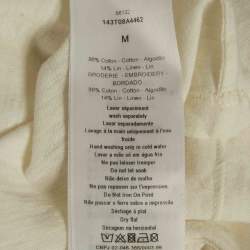 Dior Off-White Princess-Dragon Print Cotton Knit Top M