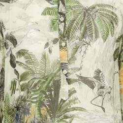 Christian Dior Green Printed Cotton Voile Tunic Top M
