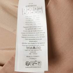 Pre Owned Christian Dior Pink Wool Blend Flared Midi Dress M
